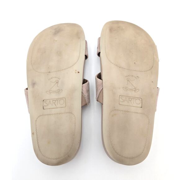 Sarto by Franco Sarto Braxton Two Strap Sandal Women's Porcini Beige Size US6.5M - Picture 8 of 10